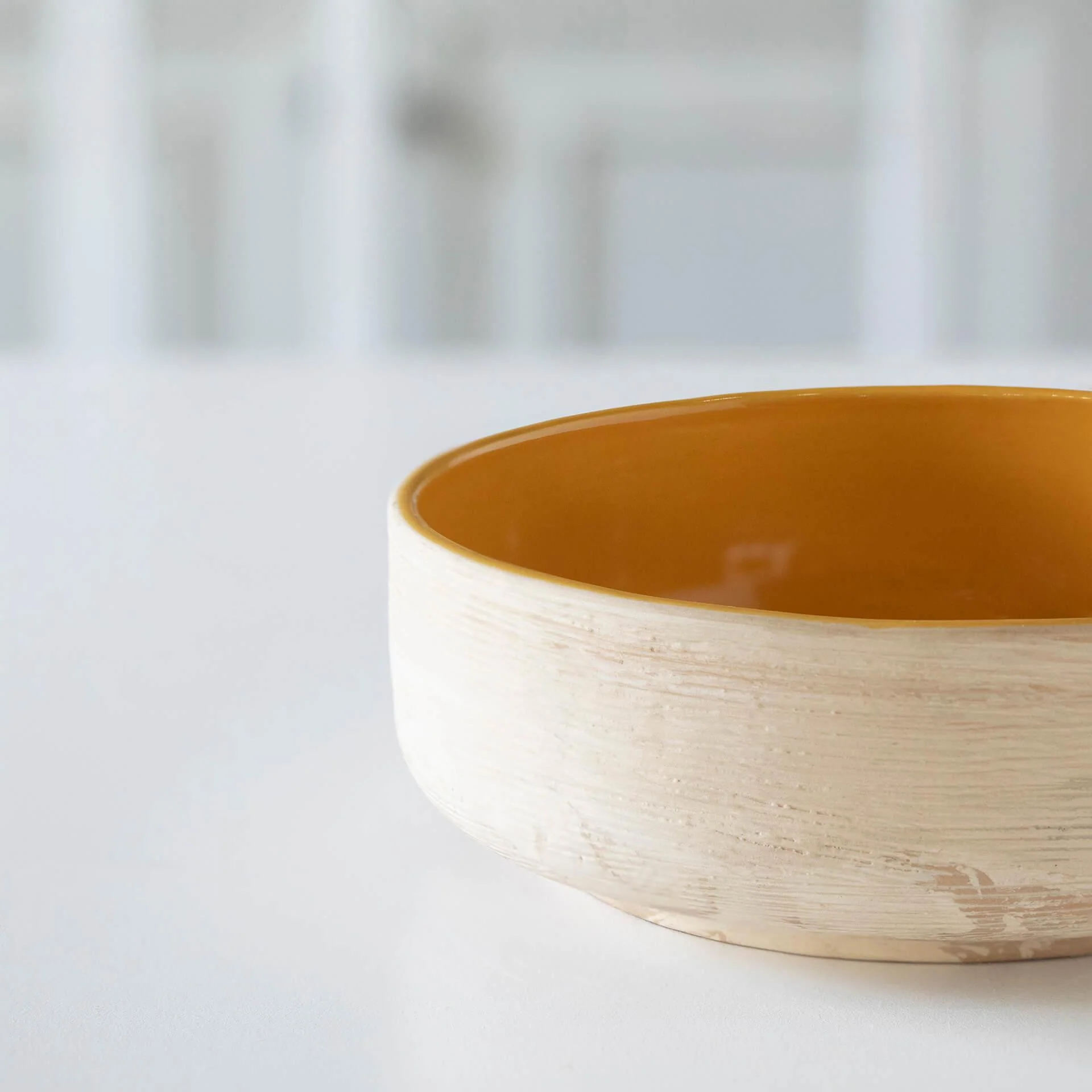 Amber Love Ceramic Salad Bowl - Image 3