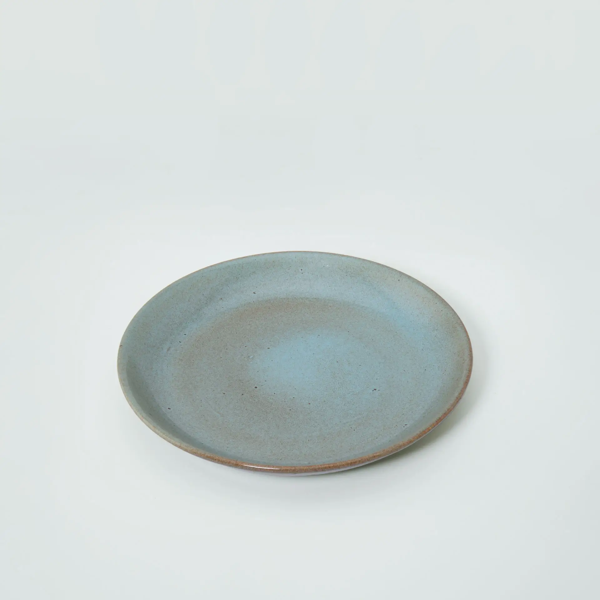 Aqua Rustic Ceramic Dessert Plate - Image 3