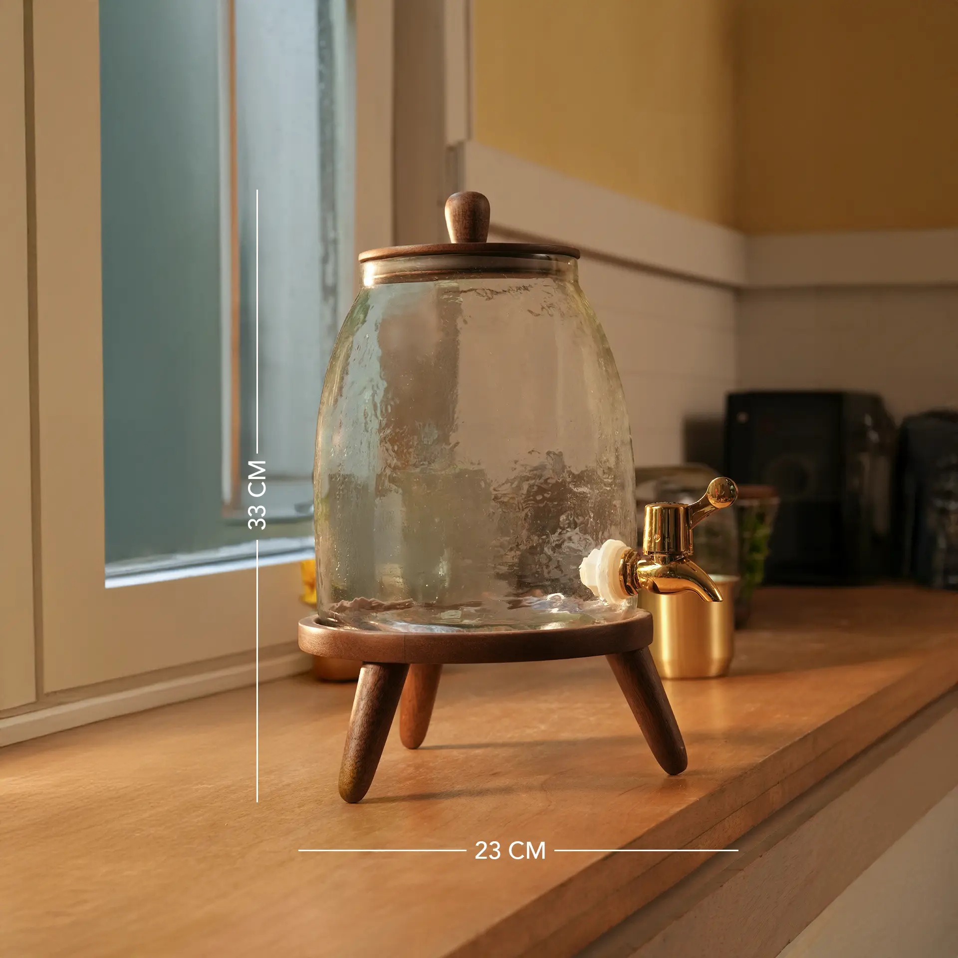 Dew Water Dispenser With Wooden Stand - 3 Ltr - Image 5