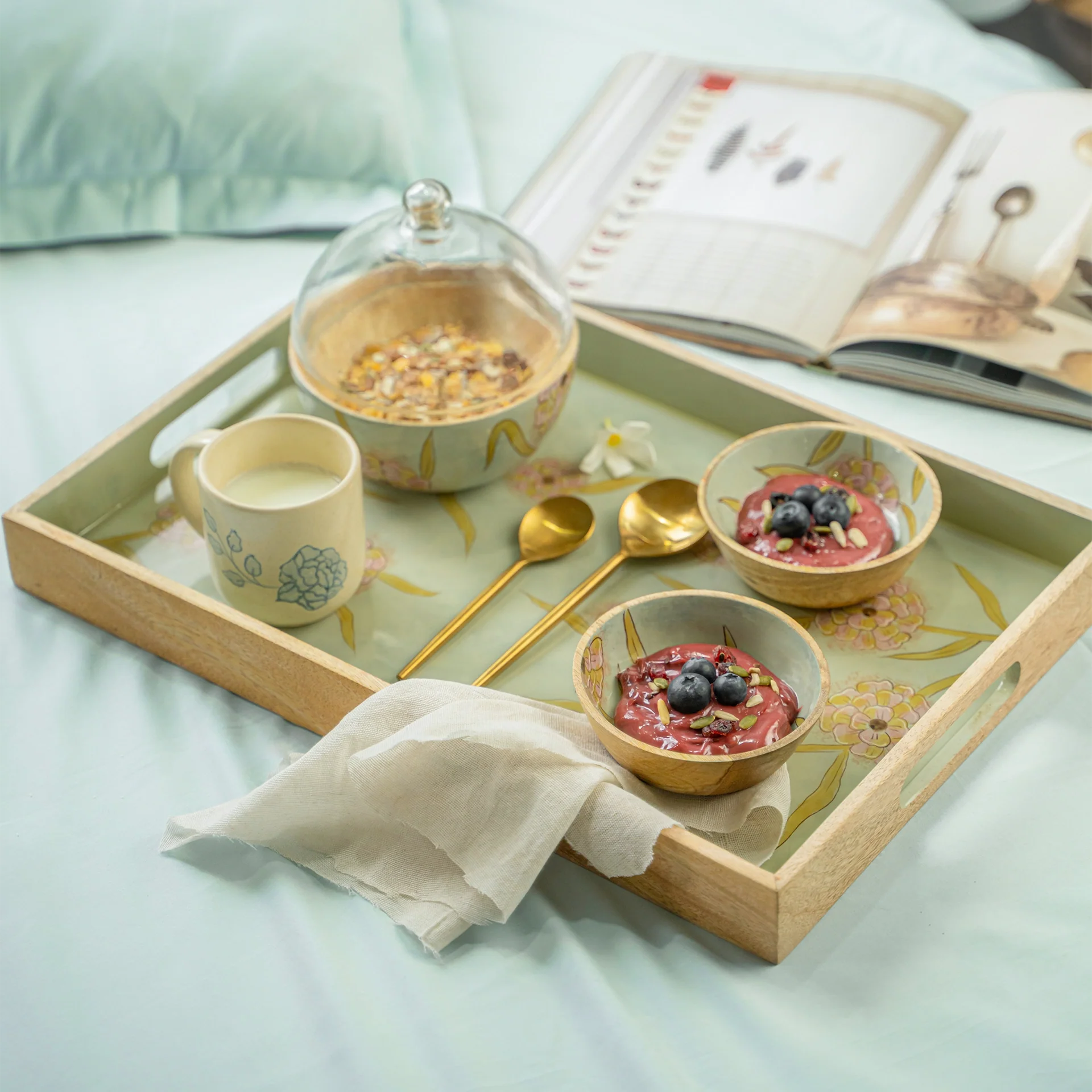 Forever Blooms Tray Set of 3 - Image 8