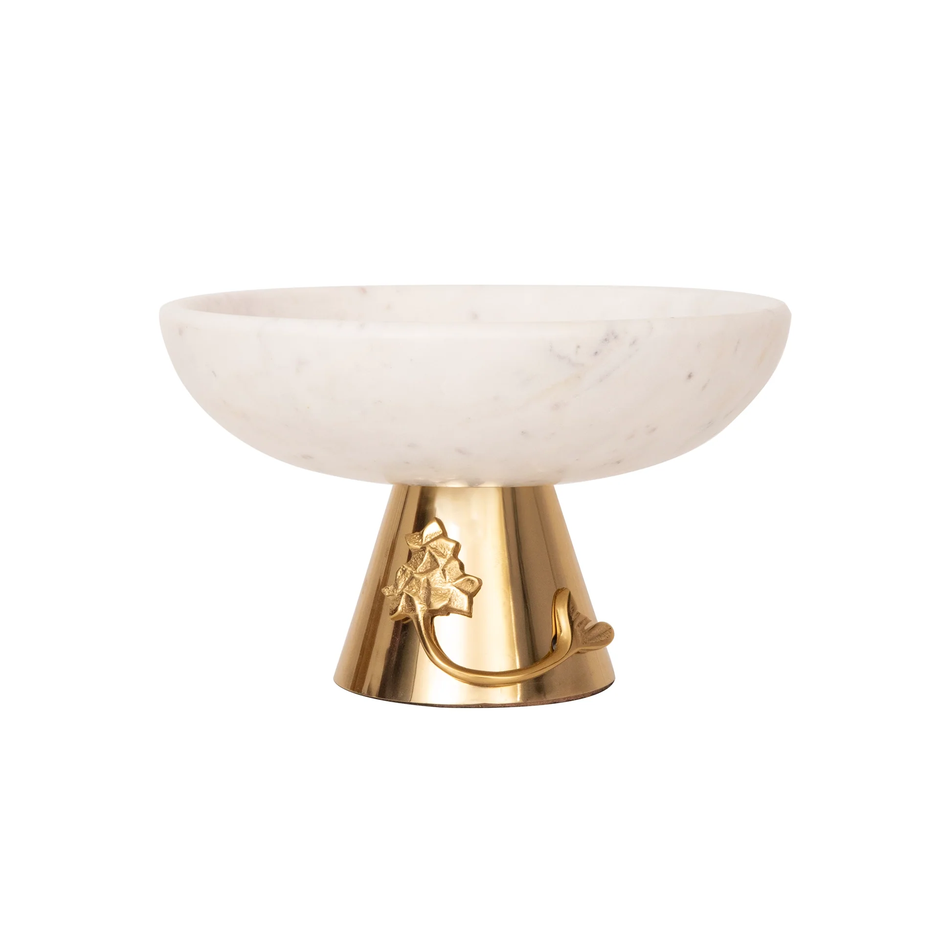 Frangipani Metal & Marble bowl - Short - Image 6