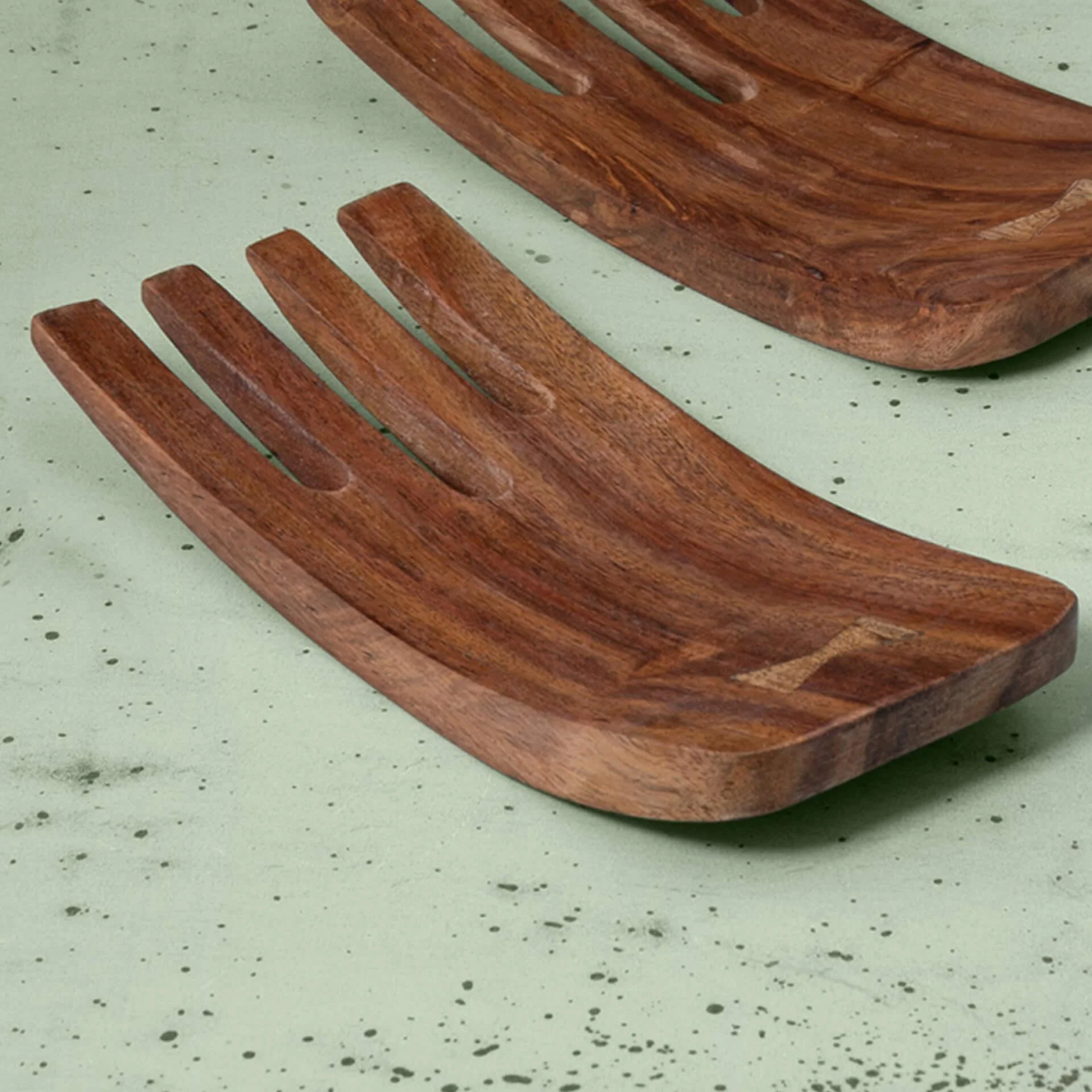 Sheesham Natural Salad Spoon (Set Of 2) - Image 3