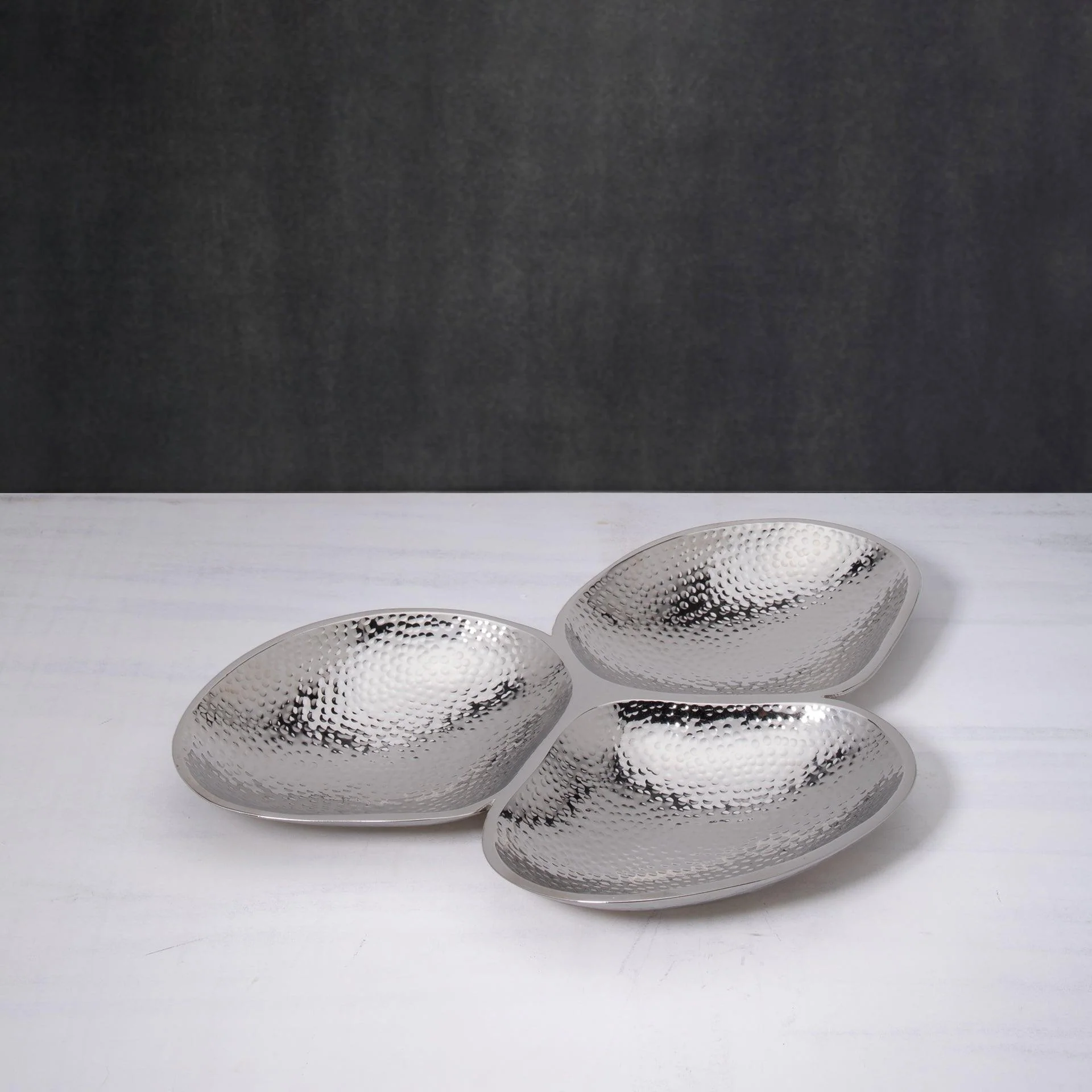 Silver Triple Metal Platter - Image 3