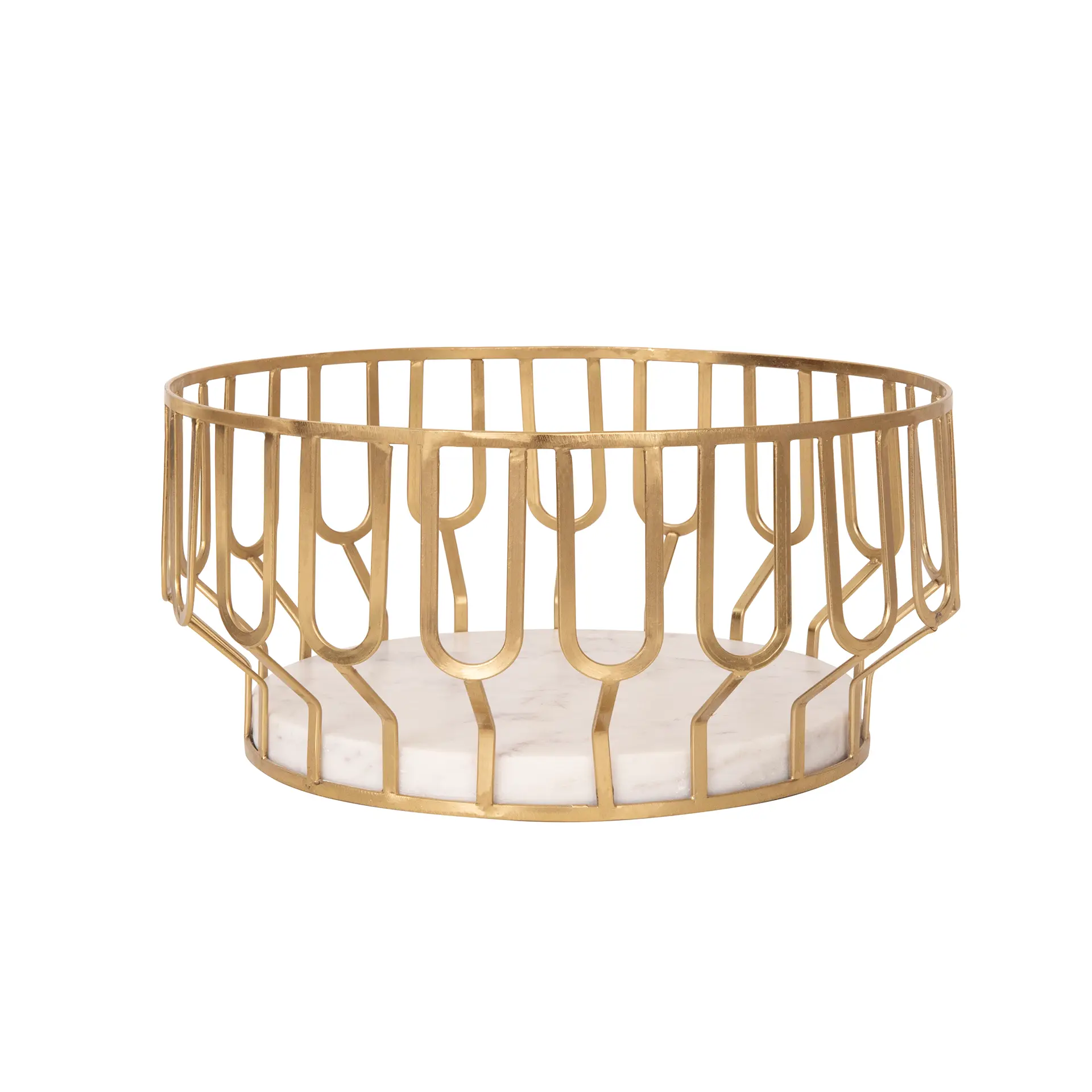 Weave Marble & Metal Basket- Large - Image 6